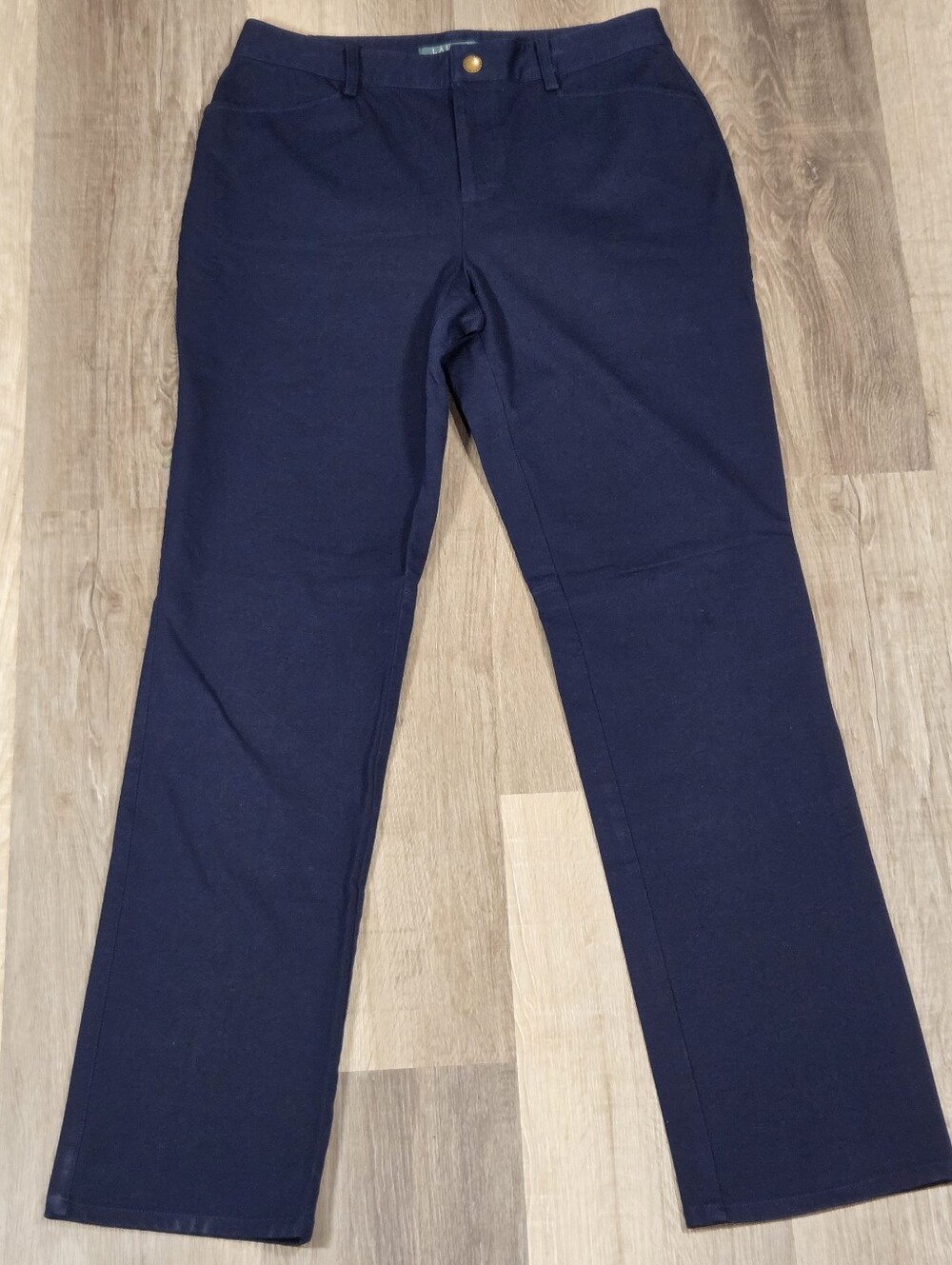 Women's Navy Blue Lauren Ralph Lauren Trousers Size 4